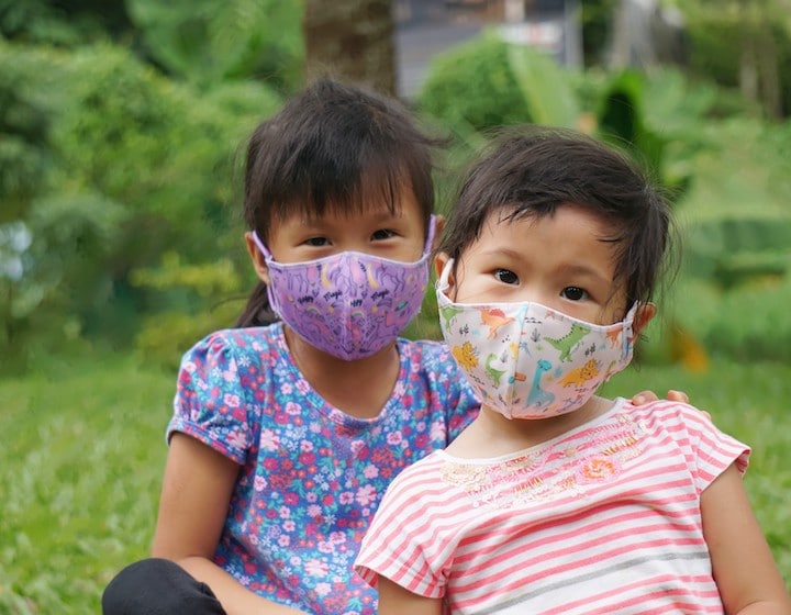 pandemic impact on speech and development children masks